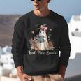 Ghost Reading Book Coquette Bow Halloween Girl Kid Teacher Unisex Sweatshirt