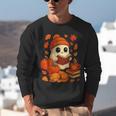 Ghost Reading Book Lovers Autumn Fall Halloween Unisex Sweatshirt