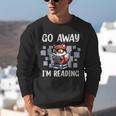 Go Away I'm Reading Book Reader Cute Fox Loves Books Unisex Sweatshirt