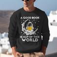 Good Book Is Out Of This World Astronaut Moon Space Reading Unisex Sweatshirt