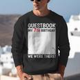 Guestbook 7th Birthday 7 Year Old Born 2018 Bday Unisex Sweatshirt