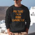 Halloween Pretend I'm Book Character Costume Lazy Adult Kids Unisex Sweatshirt Halloween Pretend I'm Book Character Costume Lazy Adult Kids Unisex Sweatshirt