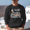 I'm OK Books Pile Books Stack Bibliophile Bookisk Unisex Sweatshirt
