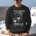 Introvert Cat Coffee Sarcastic Dark Humor Focus Meme Graphic Unisex Sweatshirt