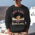 Just a Girl Who Loves Books African American Book Nerd Lover Unisex Sweatshirt