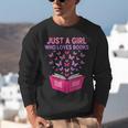 Just A Girl Who Loves Books Butterflies Reading Unisex Sweatshirt