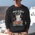Just A Girl That Loves Cats And Books Cute Cat & Bookwork Unisex Sweatshirt Just A Girl That Loves Cats And Books Cute Cat & Bookwork Unisex Sweatshirt