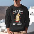 Just a Girl Who Loves Cats And Books Reading Cat & Bookworm Unisex Sweatshirt Just a Girl Who Loves Cats And Books Reading Cat & Bookworm Unisex Sweatshirt