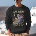 Just a Girl Who Loves Cute Dragons And Books Unisex Sweatshirt Just a Girl Who Loves Cute Dragons And Books Unisex Sweatshirt