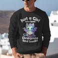 Just a Girl Who Loves Dragons And Books Dragon For Kids Unisex Sweatshirt