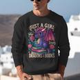 Just a Girl Who Loves Dragons And Books Dragon Unisex Sweatshirt