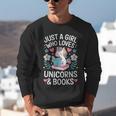 Just a Girl Who Loves Unicorns And Books Unisex Sweatshirt Just a Girl Who Loves Unicorns And Books Unisex Sweatshirt
