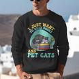 I Just Want To Read Books And Pet Cats Cat Book Lovers Unisex Sweatshirt I Just Want To Read Books And Pet Cats Cat Book Lovers Unisex Sweatshirt