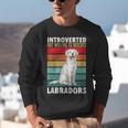 Labrador Retriever Introvert White Lab Unisex Sweatshirt