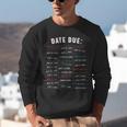 Library Due Date Stamp Card Librarian Book Reading Vintage Unisex Sweatshirt Library Due Date Stamp Card Librarian Book Reading Vintage Unisex Sweatshirt