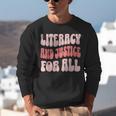 Literacy And Justice For All Book Lover Unisex Sweatshirt