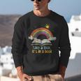 Take a Look It's In a Book Vintage Reading Teacher Rainbow Unisex Sweatshirt