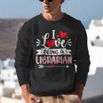 I Love Being A Librarian Library Book Valentine's Day Unisex Sweatshirt