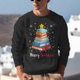 Merry Bookmas Book Christmas Tree Lights Xmas Men Women Kids Unisex Sweatshirt