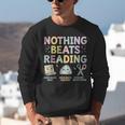 Nothing Beats Reading Book Librarian Across America Kids Unisex Sweatshirt