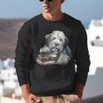 Old English Sheepdog Books Reading Dog Breed Graphic Unisex Sweatshirt