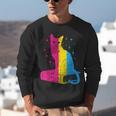 Pansexual Pride Celestial Cat Sitting Book LGBTQ Pan Colors Men Women Unisex Sweatshirt Pansexual Pride Celestial Cat Sitting Book LGBTQ Pan Colors Men Women Unisex Sweatshirt