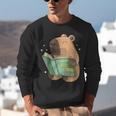 Pet Capybara Is Reading Library Capy Word Book Day Teacher Men Women Kids Unisex Sweatshirt