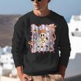 Preppy Coquette Bow Ghost Reading Books Halloween Book Unisex Sweatshirt