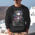 Psychological Thriller Reader Fan Skull Flowers Books Unisex Sweatshirt Psychological Thriller Reader Fan Skull Flowers Books Unisex Sweatshirt