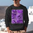 Purple Comic Book Purple Color Graphic Unisex Sweatshirt