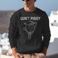 Quiet Piggy Introvert Media Humor Minimalist Line Art Unisex Sweatshirt Quiet Piggy Introvert Media Humor Minimalist Line Art Unisex Sweatshirt
