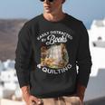 Quilting Sewing Machine Quilter Easily Distracted By Book Unisex Sweatshirt