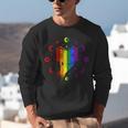 Rainbow Book With Stars And Moon Phases Gay Pride LGBT Unisex Sweatshirt
