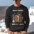 Read More Worry Less Book Lovers Motivational Quote Bookish Unisex Sweatshirt