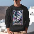 The Reader Tarot Card Reading Skeleton Skull Book Lover Unisex Sweatshirt