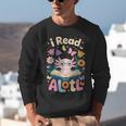 Reading Axolotl Book Lover Wildflowers Unisex Sweatshirt Reading Axolotl Book Lover Wildflowers Unisex Sweatshirt