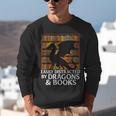 Reading Dragon Easily Distracted By Dragons And Books Unisex Sweatshirt