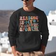 Reading Is My Favorite Sport Retro Groovy Book Lovers Unisex Sweatshirt Reading Is My Favorite Sport Retro Groovy Book Lovers Unisex Sweatshirt