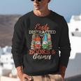 Reading Gnomes Cute Easily Distracted By Books And Gnomes Unisex Sweatshirt