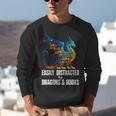 Reading Lover Easily Distracted By Dragons And Books Dragon Unisex Sweatshirt