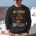 Reading Makes Me Feel Less Murdery Book Dragon Unisex Sweatshirt