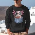 Readsalotl Axolotl Reading Book Lover Reading Pocket Axolotl Unisex Sweatshirt