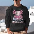 Readsalotl Axolotl Reading Cute Book Lover Bookworm Unisex Sweatshirt