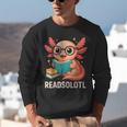 Readsolotl Kawaii Axolotl Reading Book Lover Unisex Sweatshirt Readsolotl Kawaii Axolotl Reading Book Lover Unisex Sweatshirt