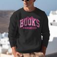 Retro Pink Coquette Bow Valentine Book Lover Varsity Unisex Sweatshirt