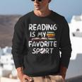 Retro Reading Is My Favorite Sport Baseball World Book Day Unisex Sweatshirt