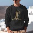 Robin Hood The Archer Book Cover Illustration In Gold Unisex Sweatshirt Robin Hood The Archer Book Cover Illustration In Gold Unisex Sweatshirt