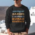 Running On Baking Social Introvert Humor Vintage Unisex Sweatshirt Running On Baking Social Introvert Humor Vintage Unisex Sweatshirt