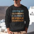 Running On Climbing Social Introvert Humor Vintage Unisex Sweatshirt