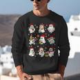 Santa Ghost Reading Books Christmas Library Teacher Unisex Sweatshirt